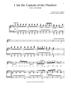 I Am The Captain Of The Pinafore von William Schwenck Gilbert (Download) 