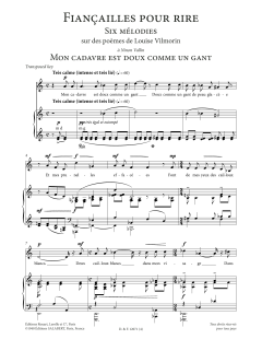 Mon cadavre est doux comme un gant von Francis Poulenc (Download) 