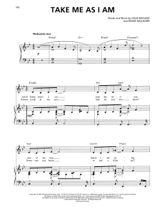 Take Me As I Am von Frank Wildhorn (Download) 