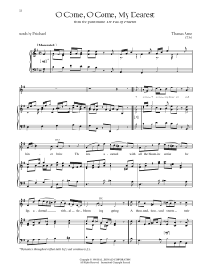 O Come, O Come, My Dearest von Thomas Arne (Download) 