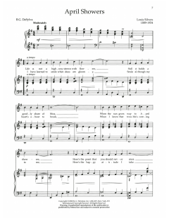 April Showers von Al Jolson (Download) 