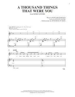 A Thousand Things That Were You von Burt Bacharach (Download) 
