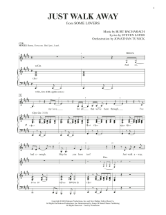 Just Walk Away von Burt Bacharach (Download) 
