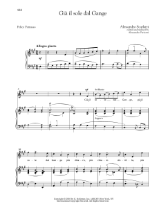 Gia Il Sole Dal Gange (High Voice) von Alessandro Scarlatti (Download) 