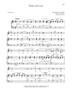 Sento Nel Core (High Voice) von Alessandro Scarlatti (Download) 