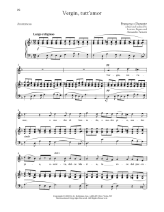 Vergin, Tutt'amor (High Voice) von Francesco Durante (Download) 