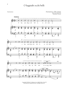 O Leggiadri Occhi Belli von 17th Century Anonymous (Download) 