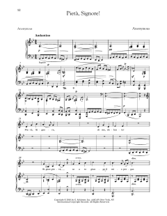 Pieta, Signore! (Low Voice) von Anonymous (Download) 