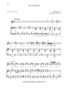 Se Tu M'ami (Low Voice) von Alessandro Parisotti (Download) 