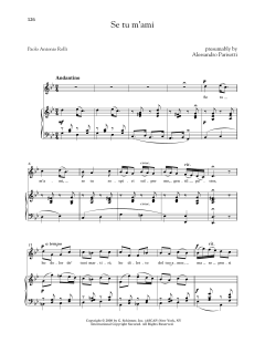 Se Tu M'ami (Medium High Voice) von Alessandro Parisotti (Download) 