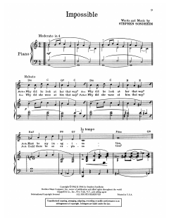 Impossible von Stephen Sondheim (Download) 