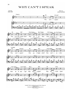 Why Can't I Speak von Fred Ebb (Download) 