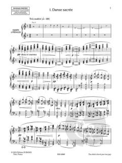 Danses-pour harpe avec accompagnement d'orchestre von Claude Debussy 