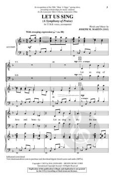Let Us Sing von Joseph M. Martin (Download) 