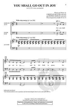 You Shall Go Out in Joy von Pepper Choplin (Download) 