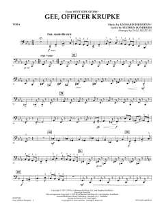 Gee, Officer Krupke von Leonard Bernstein 