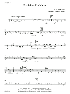 Prohibition Era March von L.G. del Castillo (Download) 