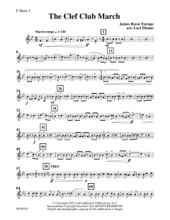 The Clef Club March von James Reese Europe (Download) 