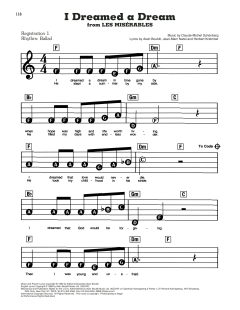 I Dreamed A Dream von Alain Boublil (Download) 