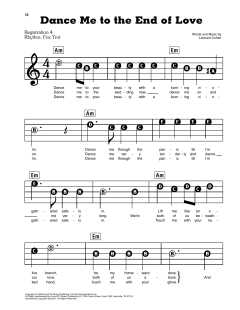 Dance Me To The End Of Love von Leonard Cohen (Download) 