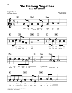 We Belong Together von Randy Newman (Download) 