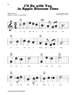 I'll Be With You In Apple Blossom Time von Neville Fleeson (Download) 