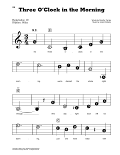 Three O'Clock In The Morning von Julian Robledo (Download) 