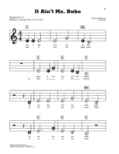 It Ain't Me Babe von Bob Dylan (Download) 