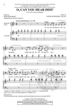 O, Can You Hear Him? von David Schwoebel (Download) 