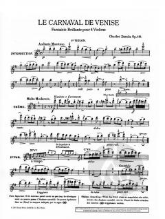Le Carnaval de Venise op. 119 von Charles Jean-Baptiste Dancla 
