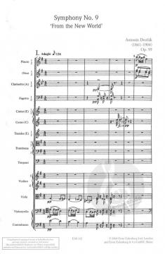 Sinfonie Nr. 9 e-Moll op. 95 B 178 von Antonín Dvorák 