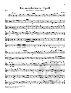 Ein musikalischer Spaß KV 522 von Wolfgang Amadeus Mozart 