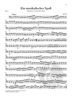 Ein musikalischer Spaß KV 522 von Wolfgang Amadeus Mozart 