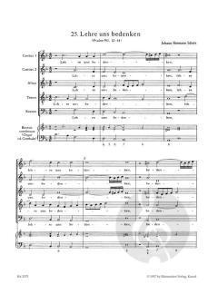 Lehre uns bedenken, dass wir sterben müssen Nr. 25 von Johann Hermann Schein (Download) 
