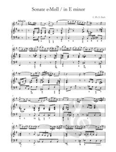 Sonaten Heft 1 von Carl Philipp Emanuel Bach für Flöte und Basso continuo im Alle Noten Shop kaufen