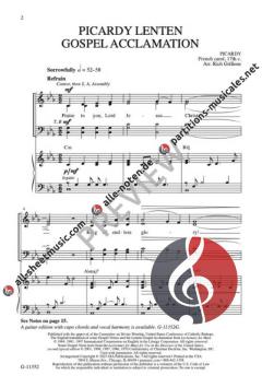 Picardy Lenten Gospel Acclamation 