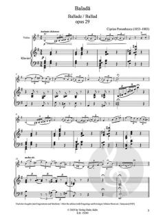 Ballade op. 29 von Ciprian Porumbescu 