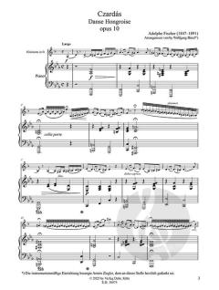 Czardás op. 10 - Ungarischer Tanz von Adolphe Fischer 