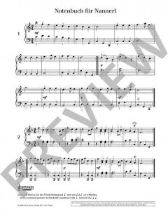 Notenbuch für Nannerl von Leopold Mozart 