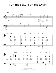For The Beauty Of The Earth von Conrad Kocher (Download) 