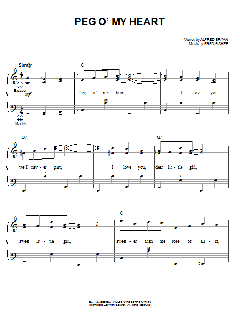 Peg O' My Heart von Fred Fisher (Download) 