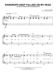 Raindrops Keep Fallin' On My Head von Hal David (Download) 