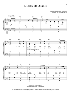 Rock Of Ages von Augustus M. Toplady (Download) 