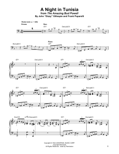 A Night In Tunisia von Bud Powell (Download) 