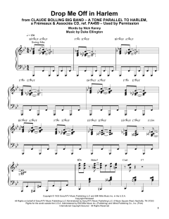 Drop Me Off In Harlem von Duke Ellington (Download) 
