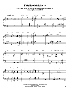 I Walk With Music von Hoagy Carmichael (Download) 