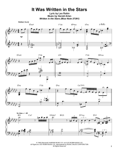 It Was Written In The Stars von Harold Arlen (Download) 