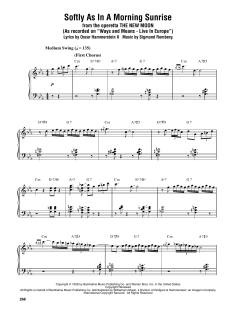 Softly As In A Morning Sunrise von Oscar Peterson (Download) 