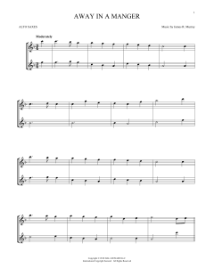 Away In A Manger von James R. Murray (Download) 