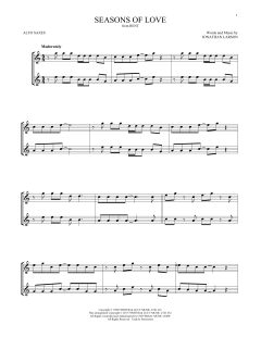 Seasons Of Love von Jonathan Larson (Download) 